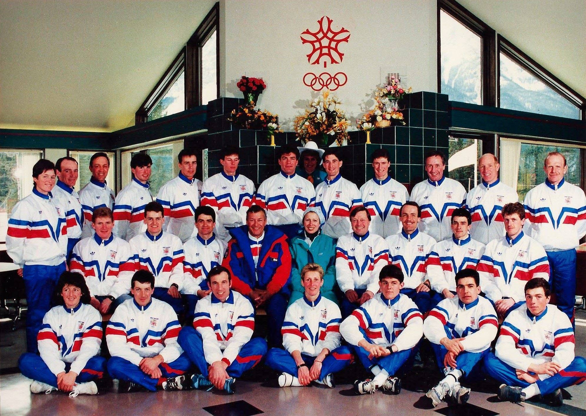The Great Britain Olympic cross-country ski team at the 1988 Winter Olympics